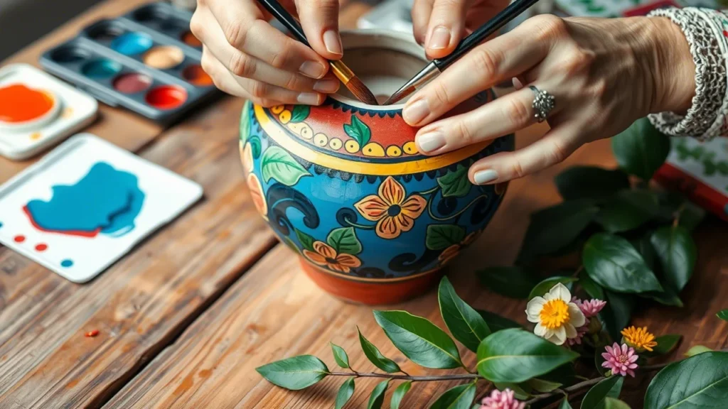 Hand-Painted Pottery